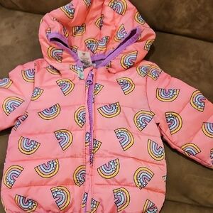 Trolls Pink and Purple Puffer Jacket